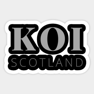 Kirkwall Orkney KOI The Scottish Orkneys Sticker